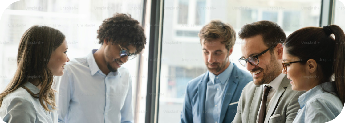 Financial team discussion