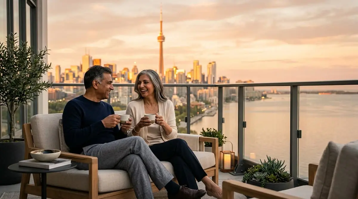 Canadian senior couple securing their estate with permanent life insurance